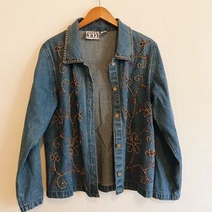 Beaded Denim Jacket